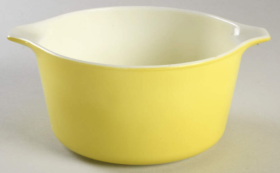 Sol Flower 1 Qt Round Casserole No Lid by Pyrex-1