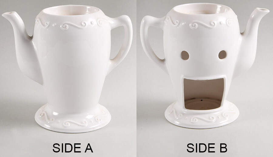 P5D1 Wax Tart Warmer-Teapot No Lid by PartyLite China-1