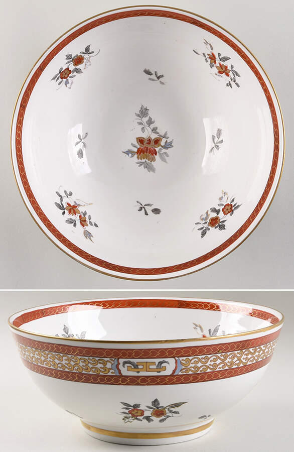 PDP34 11" Round Serving Bowl by Porcelaine De Paris-1