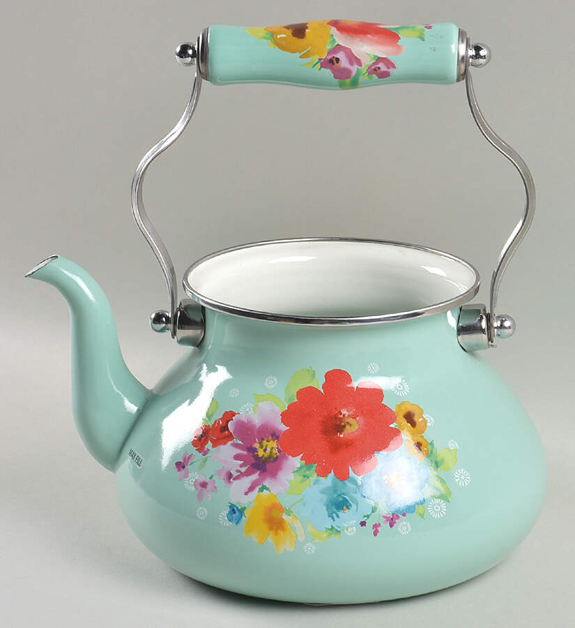 Breezy Blossom Metal Kettle No Lid by Pioneer Woman-1