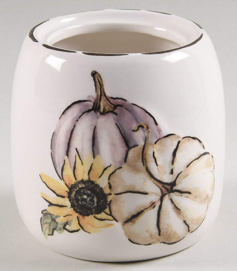 Pumpkin Mushroom Sugar Bowl No Lid by Potter's Studio-1