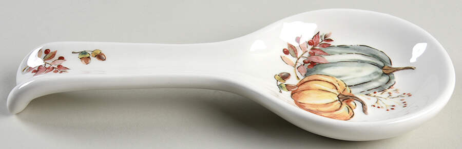 Pumpkin Mushroom Spoon Rest/Holder (Holds 1 Spoon) by Potter's Studio-1