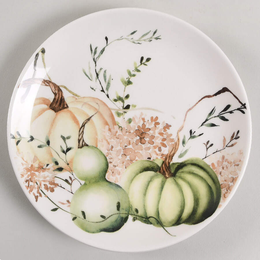 Green Harvest Salad Plate by Potter's Studio-1