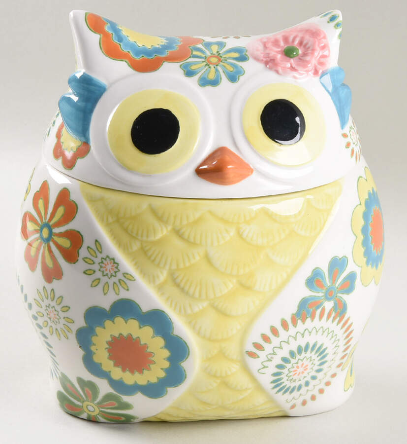 PER197 Cookie Jar & Lid by Pier 1-1