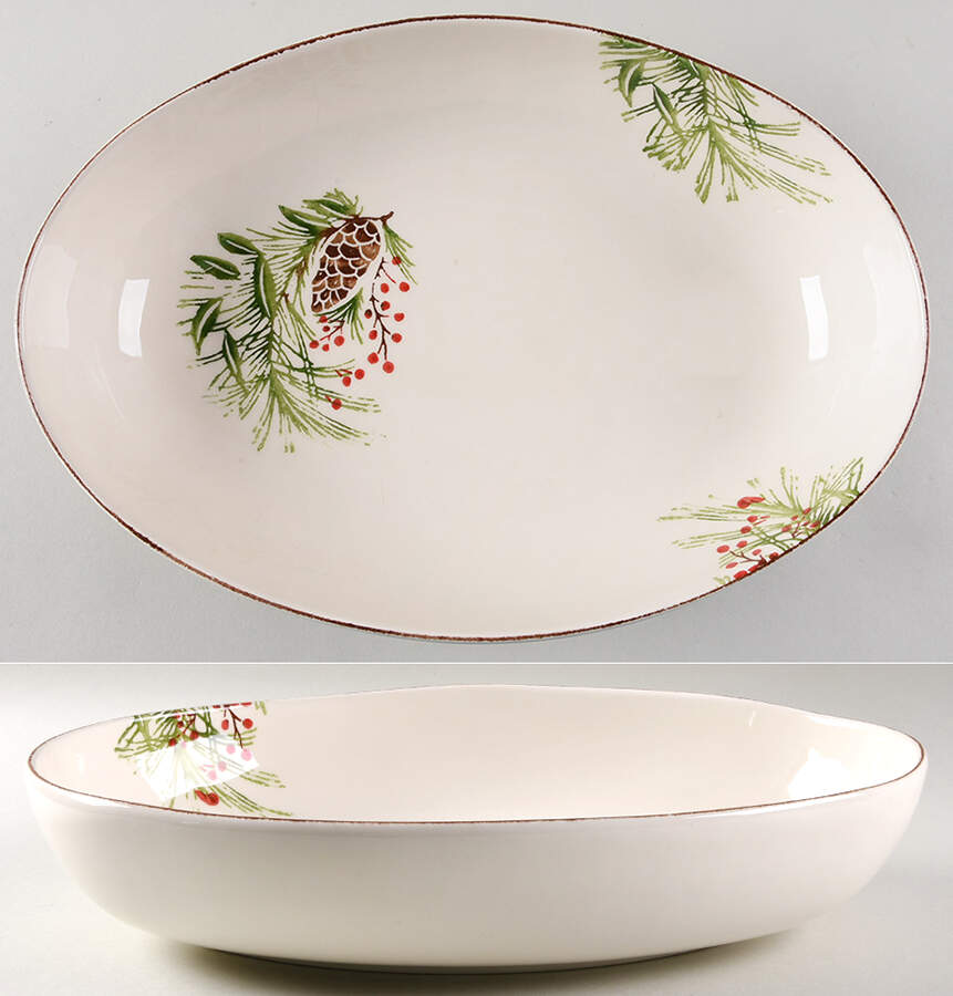 PPC24 13" Oval Serving Bowl by Papart Ceramics-1