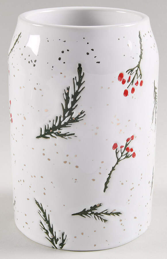 Red Gold Berry Medium Canister No Lid by Potter's Studio-1