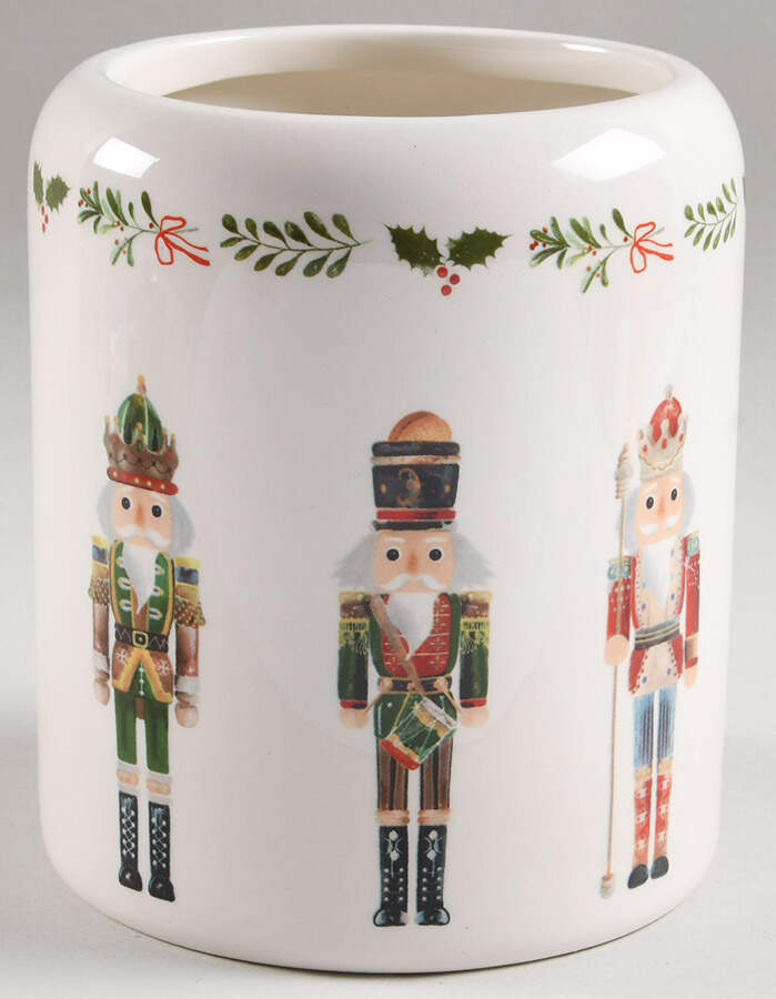 Nutcracker Medium Canister No Lid by Potter's Studio-1