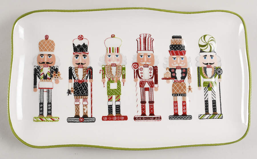 Nutcracker 13" Rectangular Serving Platter by Potter's Studio-1