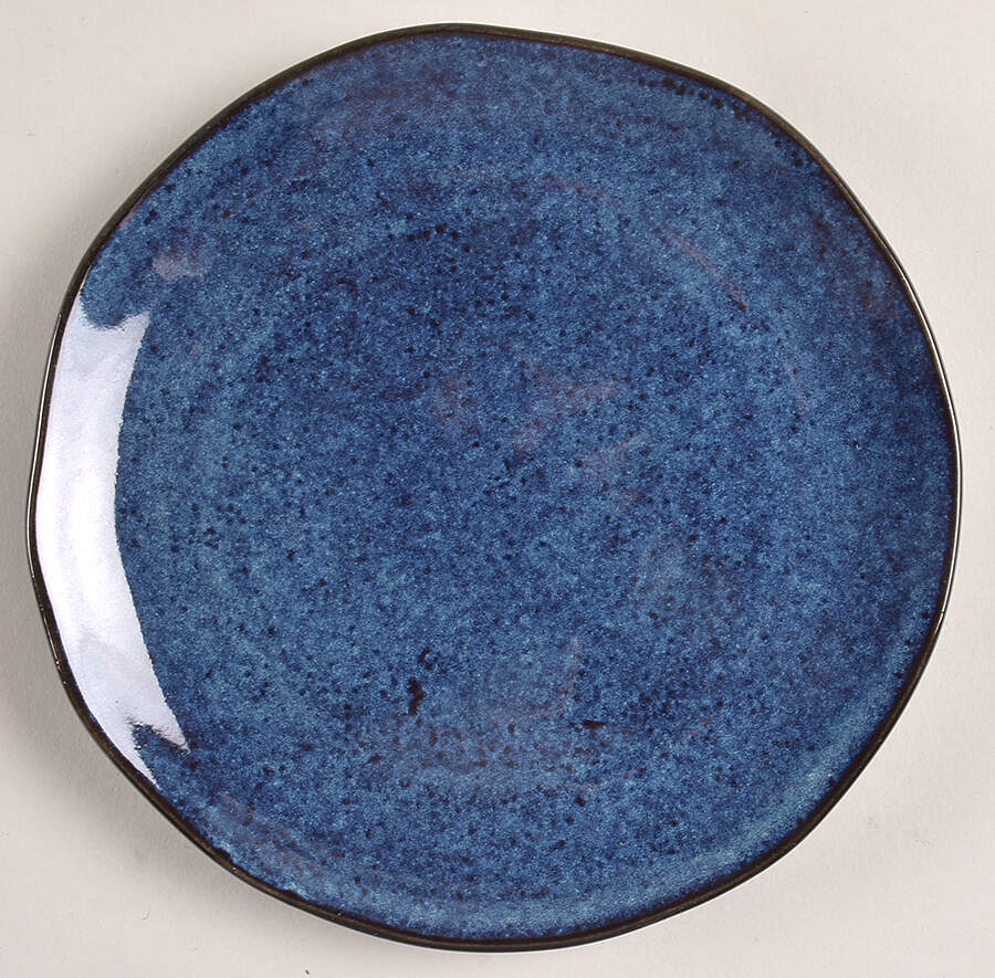 Denim Salad/Dessert Plate by Porto Brasil-1