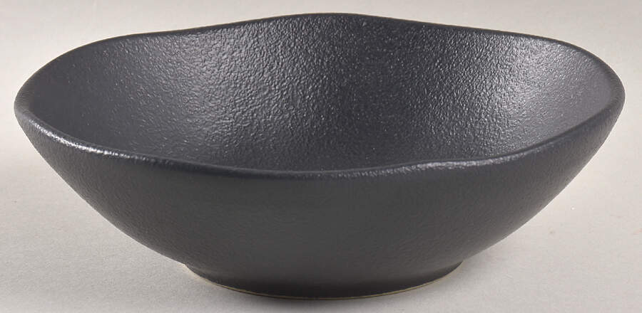 Matte Black Coupe Cereal Bowl by Porto Brasil-1