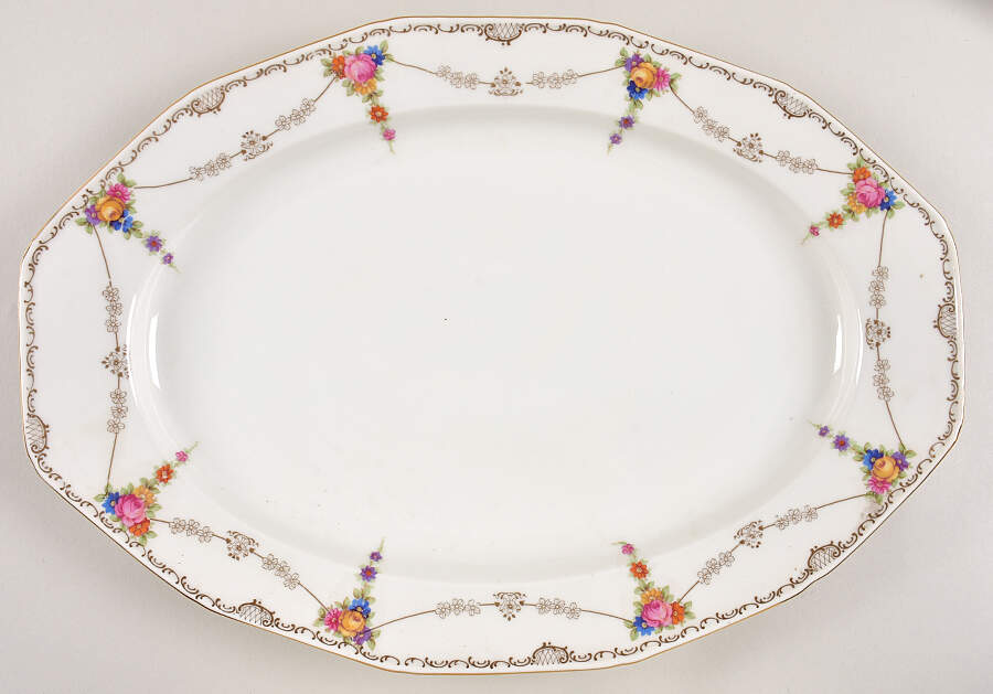 PUN159 15" Oval Serving Platter by Porcelain Union-1