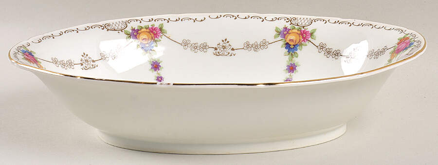 PUN159 10" Oval Vegetable Bowl by Porcelain Union-1