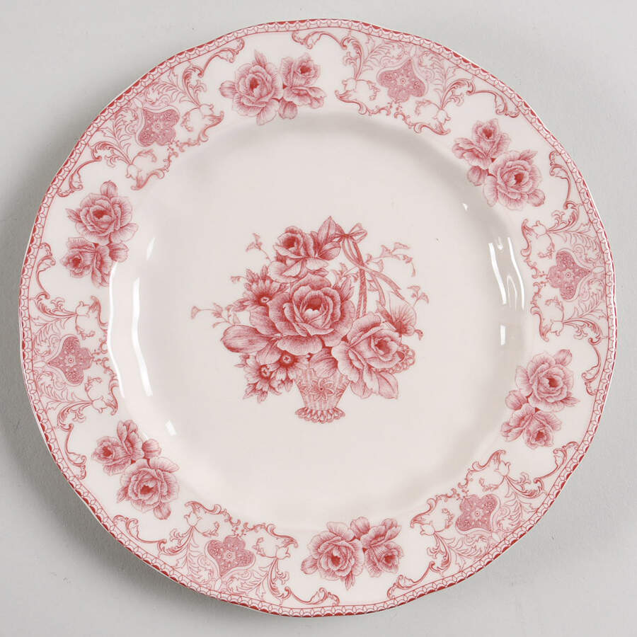Rose Pink Salad Plate by Palate & Plate-1
