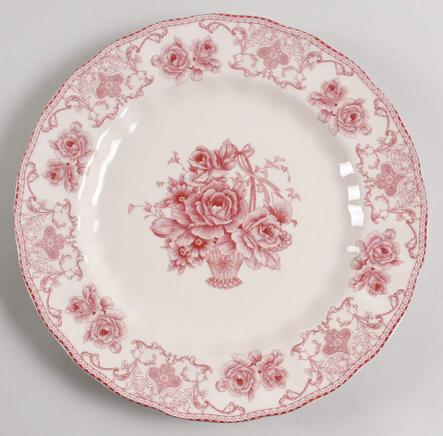 Rose Pink Dinner Plate by Palate & Plate-1