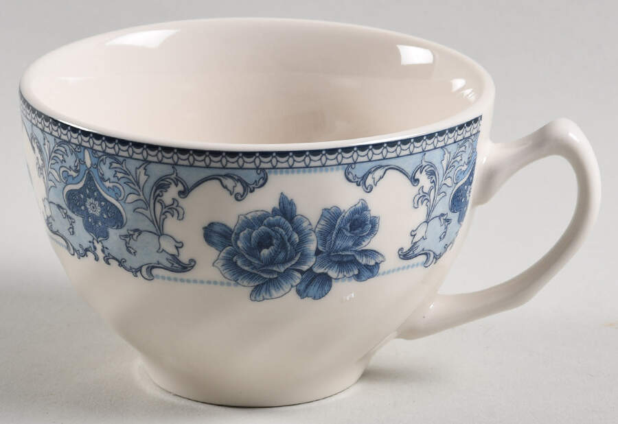Rose Blue Flat Cup by Palate & Plate-1