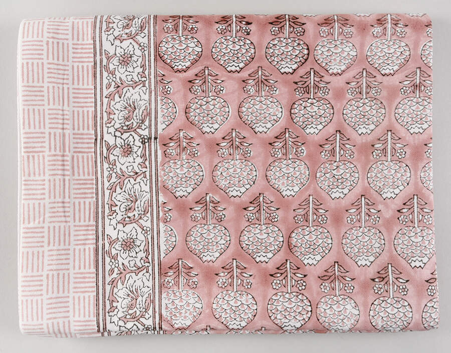 Table Linens & Accessories 60" x 92" Granada Blush Cloth Tablecloth by Pacific & Rose Textiles-1
