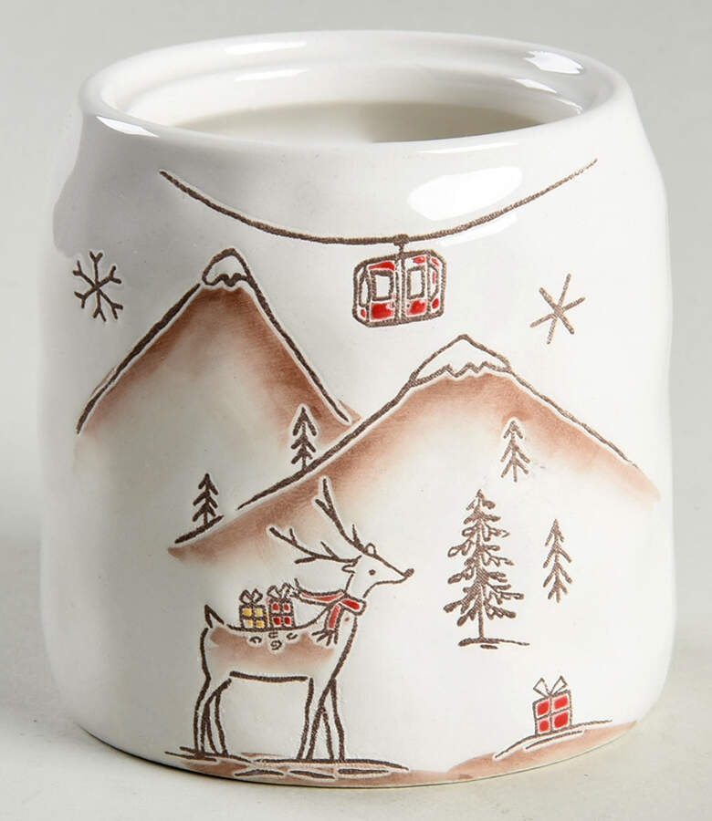 Ski Village Sugar Bowl No Lid by Potter's Studio-1