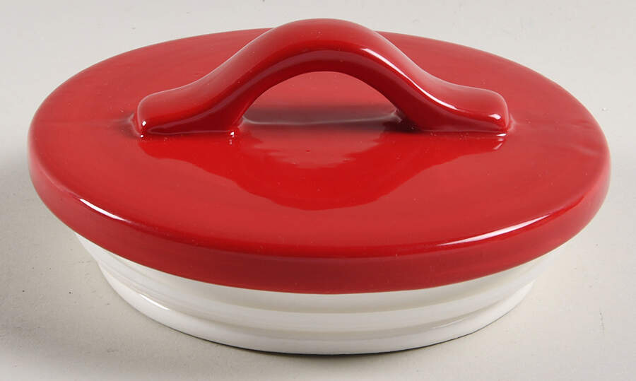 Ski Village Lid for Medium Canister by Potter's Studio-1