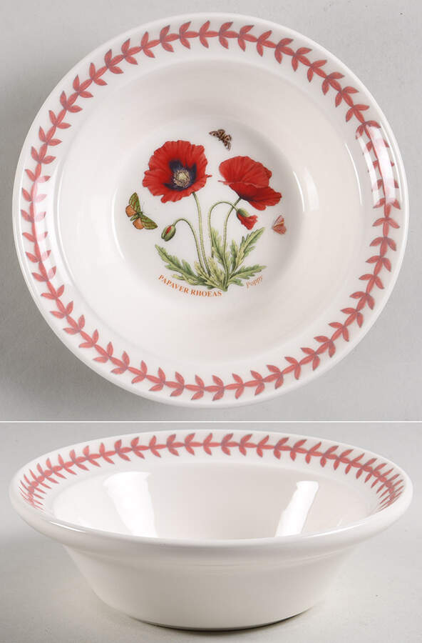 Botanic Garden-Meadow Rim Cereal/Oatmeal Bowl by Portmeirion-1