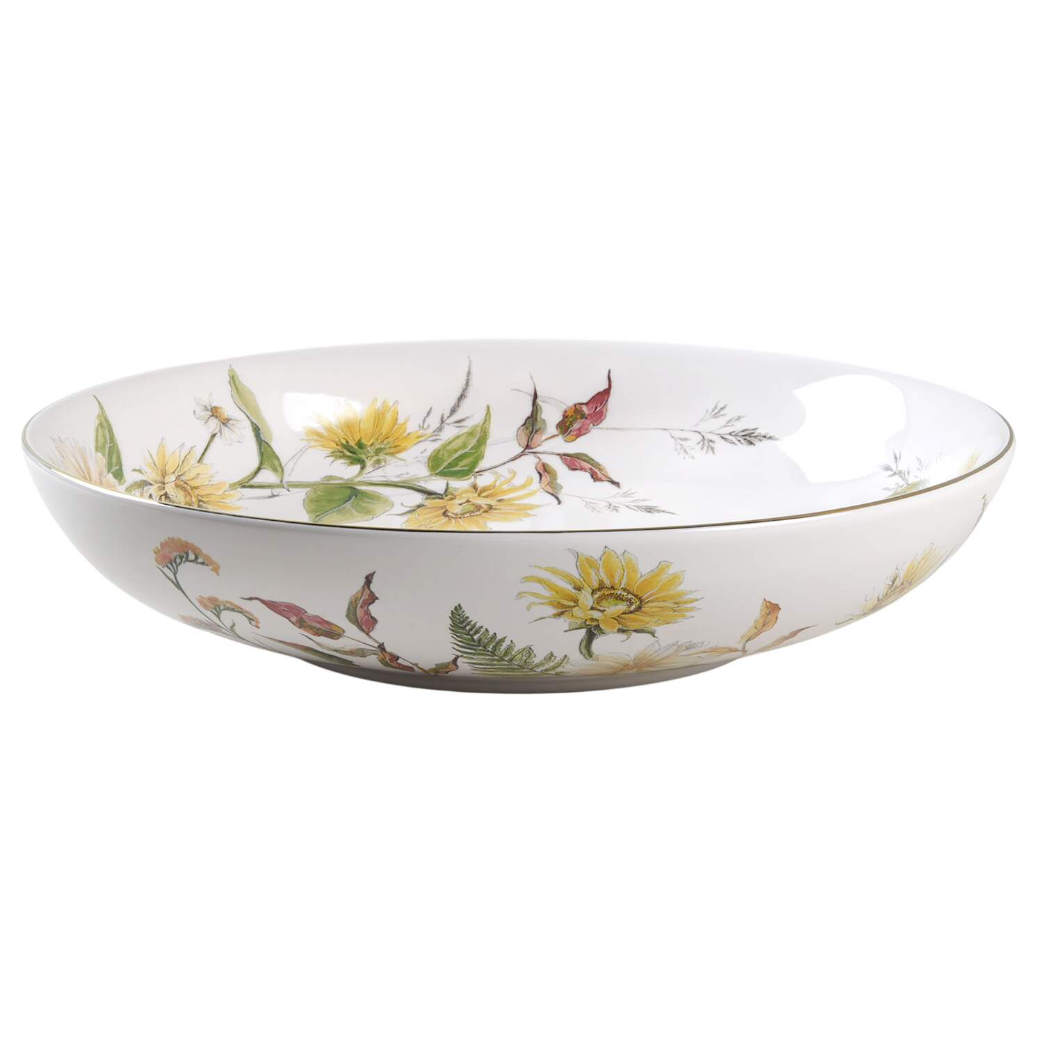 Bedford Harvest 13" Round Serving Bowl by Pottery Barn China-1