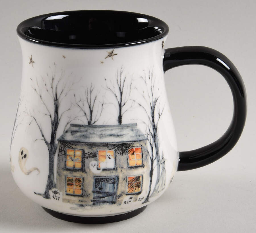 Midnight Haunted House Mug by Potter's Studio-1
