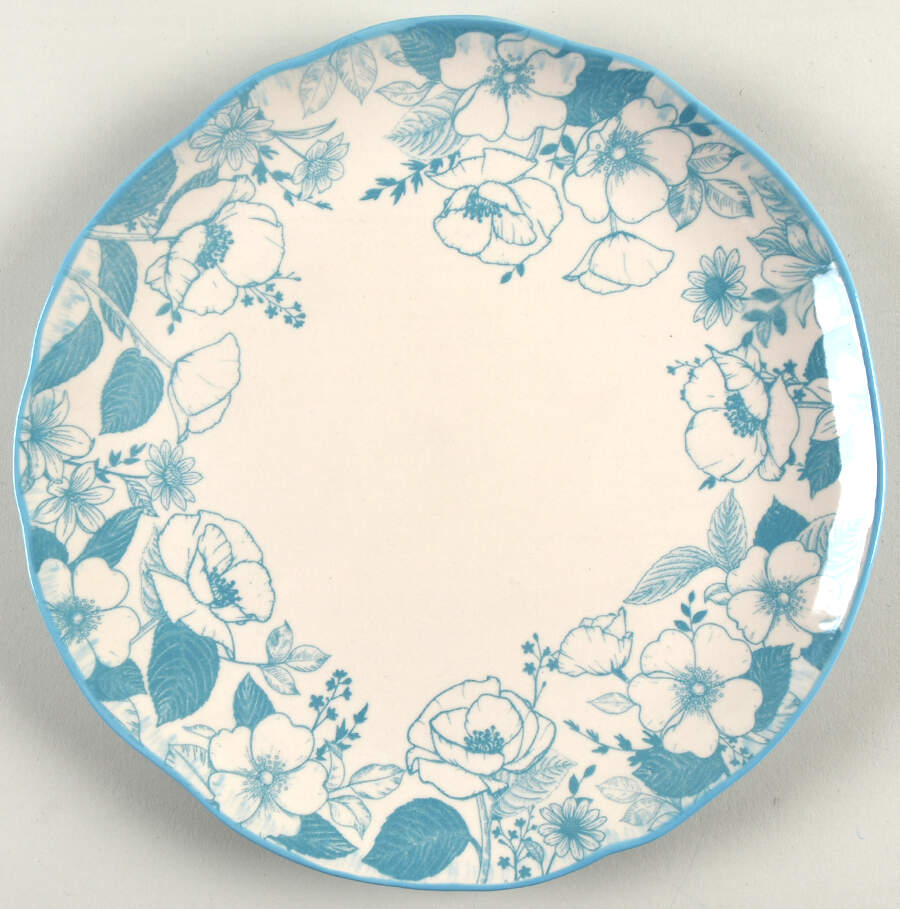 Garden Blossom Blue Dinner Plate by Pfaltzgraff-1