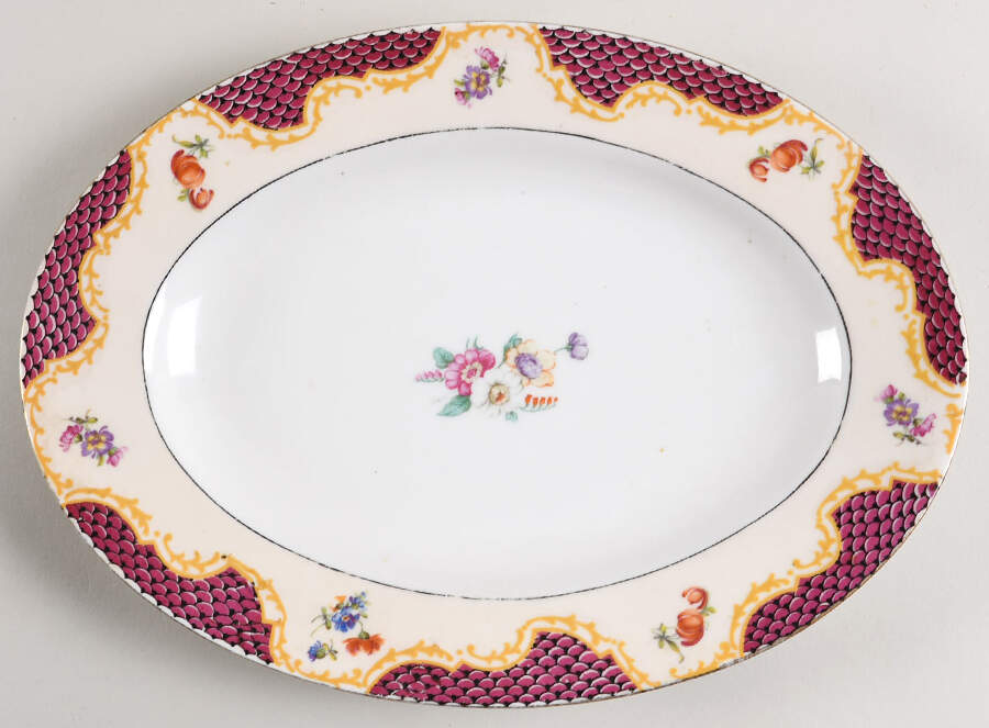PHE66 12" Oval Serving Platter by Phoenix (Czech)-1