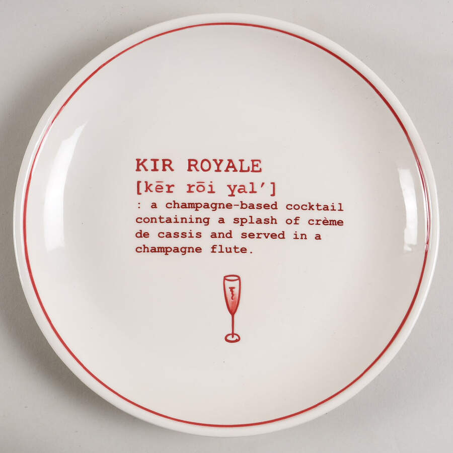 Cocktails Defined Salad Plate by Pottery Barn China-1