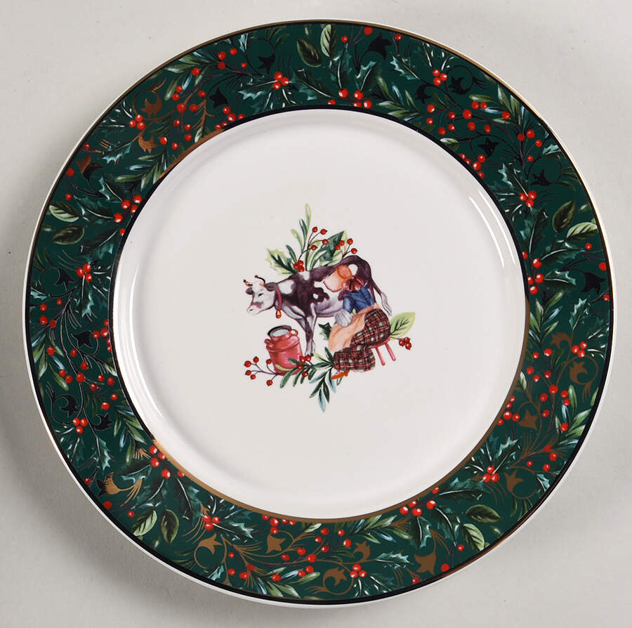 12 Days of Christmas Salad Plate by Pottery Barn China-1