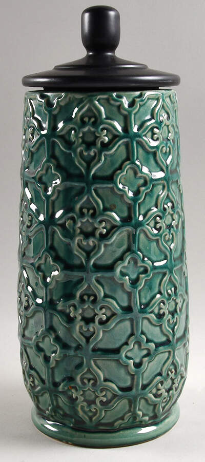 Sunderra Large Canister & Lid by Pier 1-1