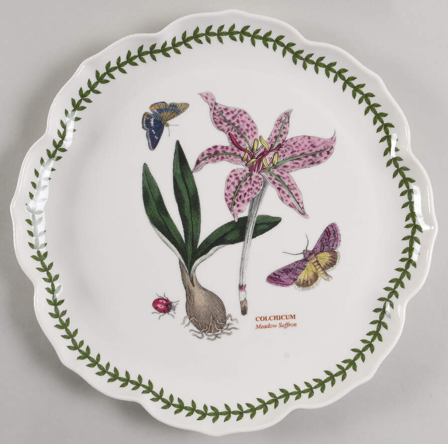 Botanic Garden Lotus Blossom 13" Round Platter by Portmeirion-1