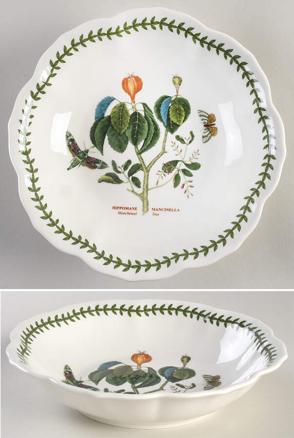 Botanic Garden Lotus Blossom 9" Individual Pasta Bowl by Portmeirion-1