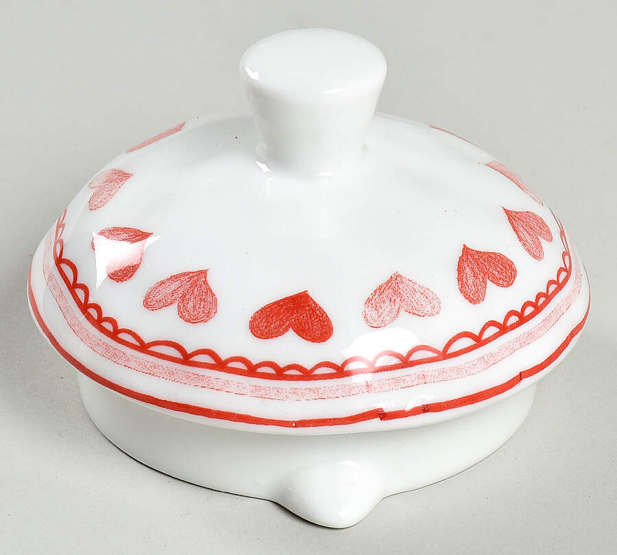 Pink Heart Lid for Teapot by Potter's Studio-1