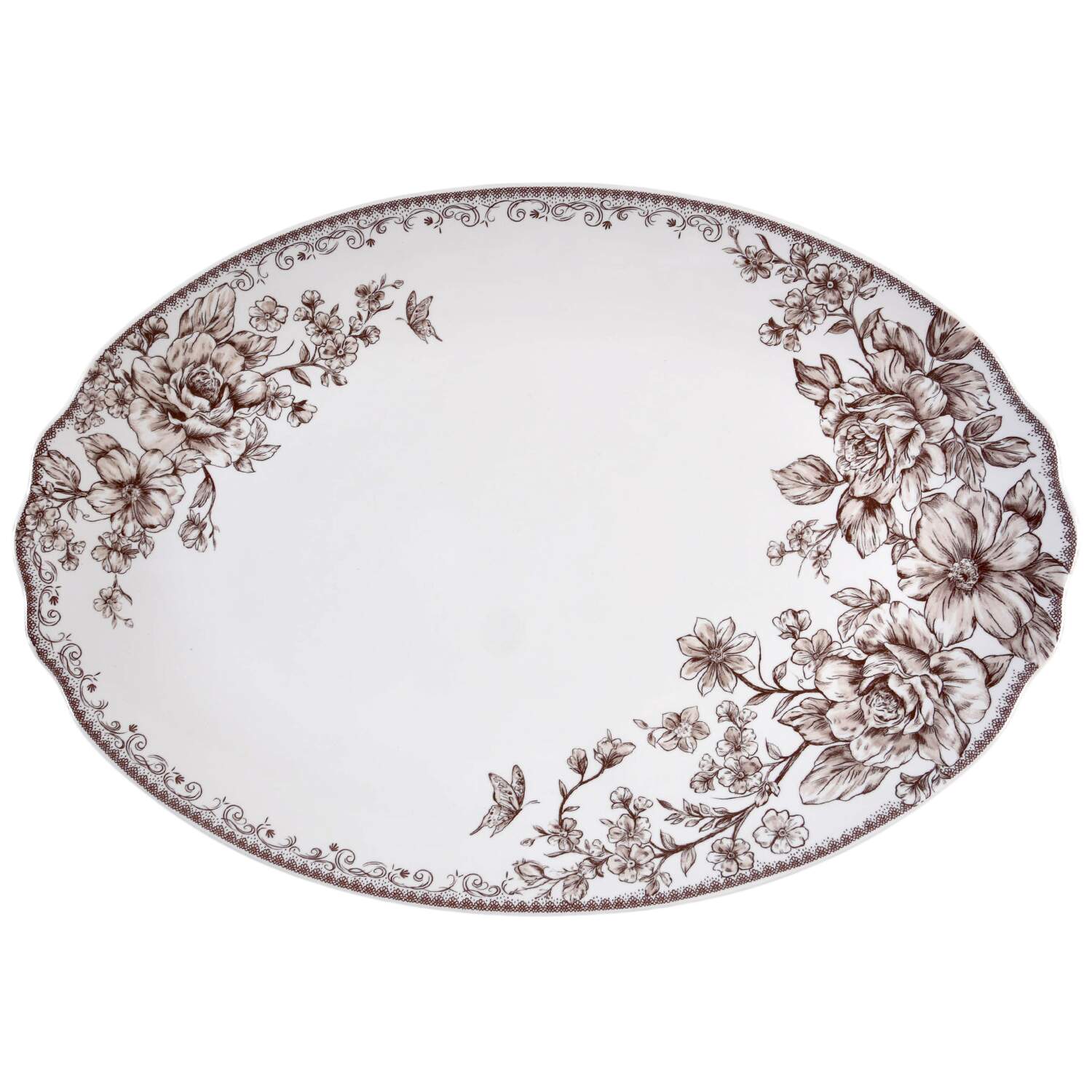 Agatha 16" Oval Serving Platter by Pioneer Woman-1