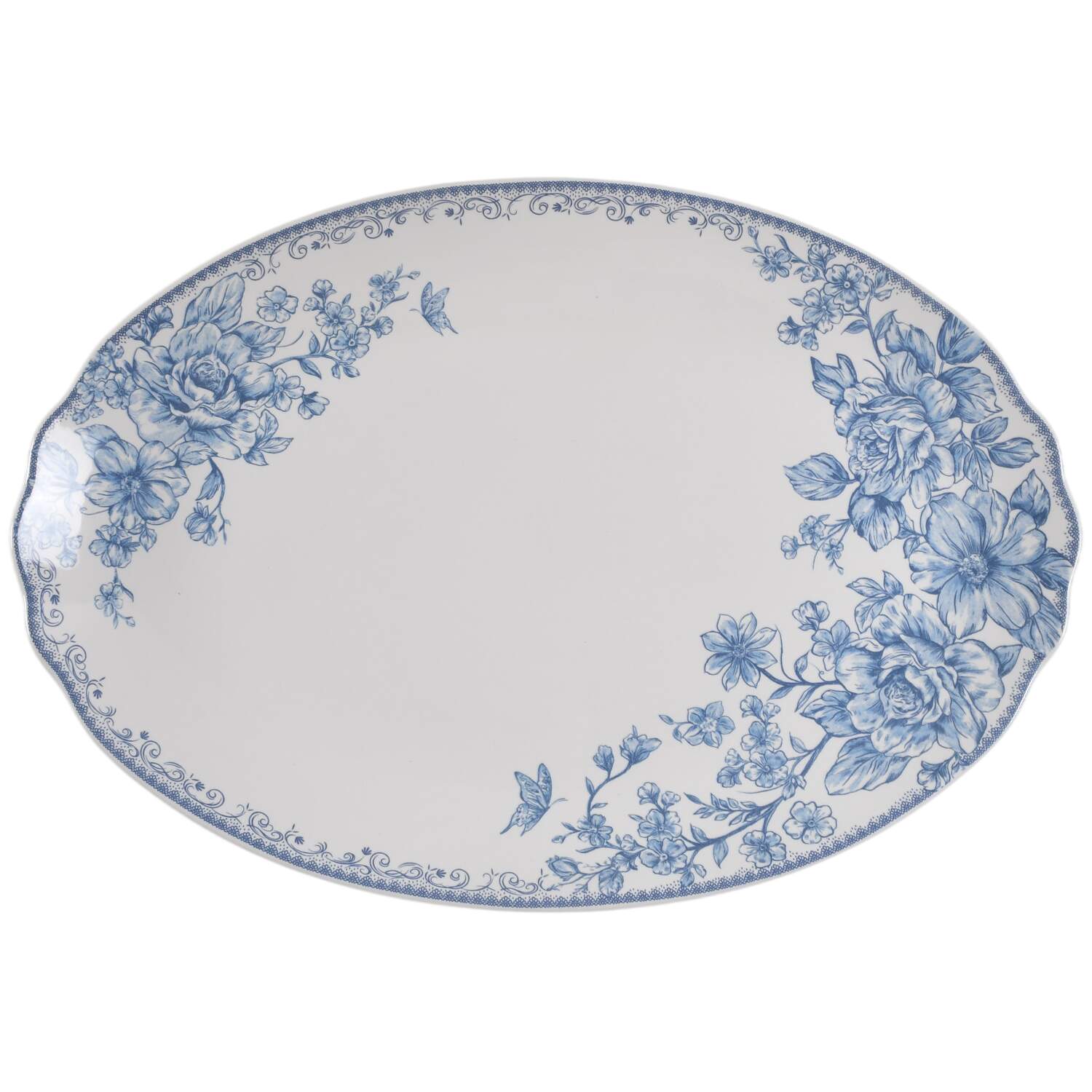 Agatha 16" Oval Serving Platter by Pioneer Woman-1