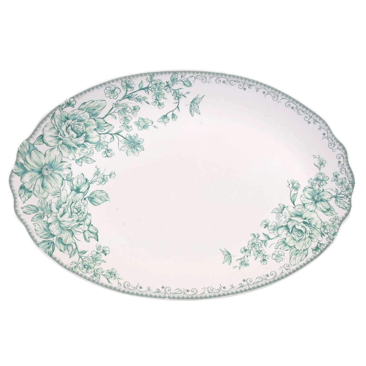 Agatha 16" Oval Serving Platter by Pioneer Woman-1