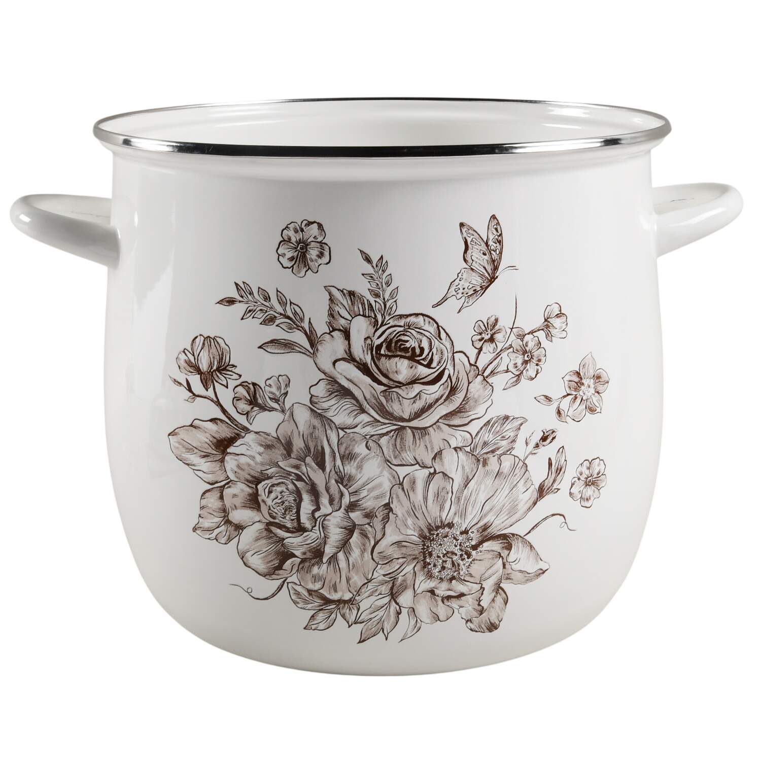 Agatha 12 Qt Metal Stockpot No Lid by Pioneer Woman-1