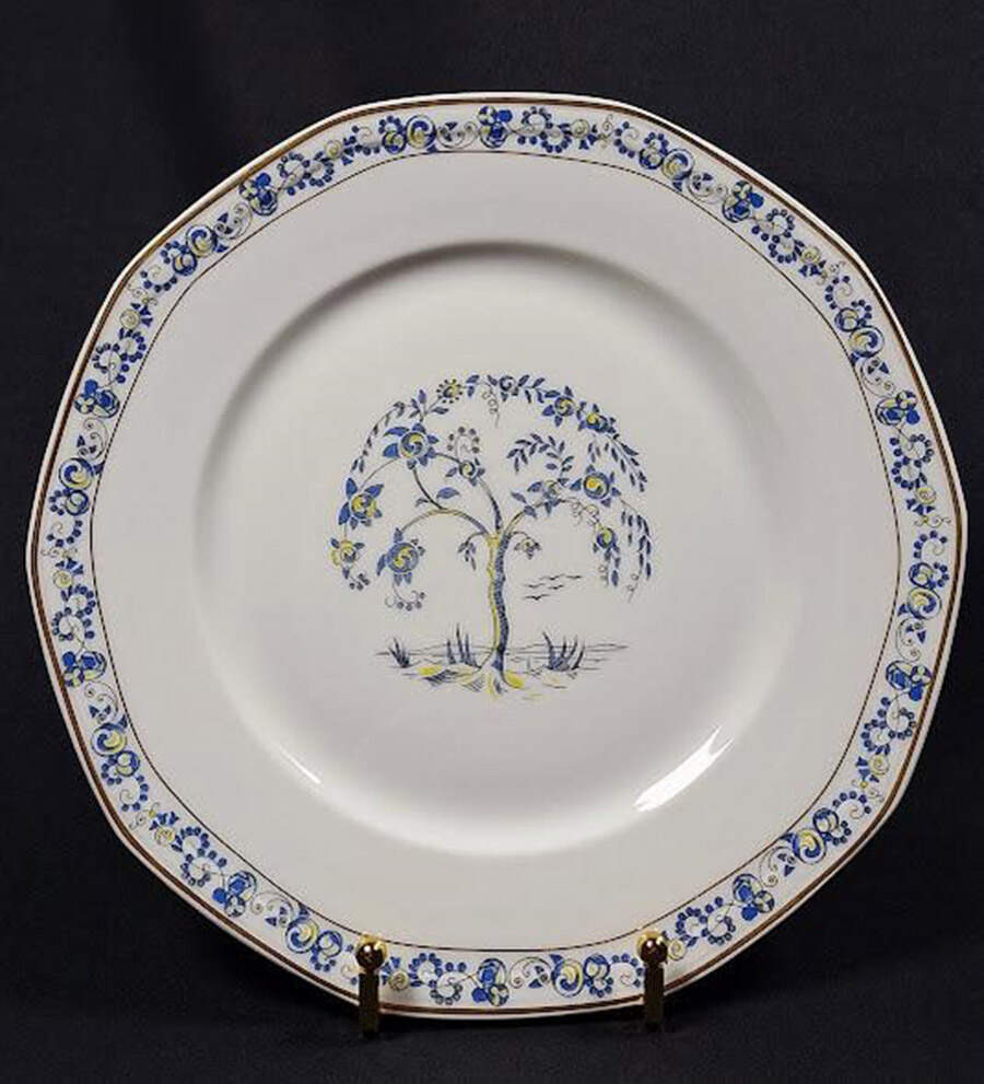 POX9 Salad Plate by Porcelaine Limoges-1