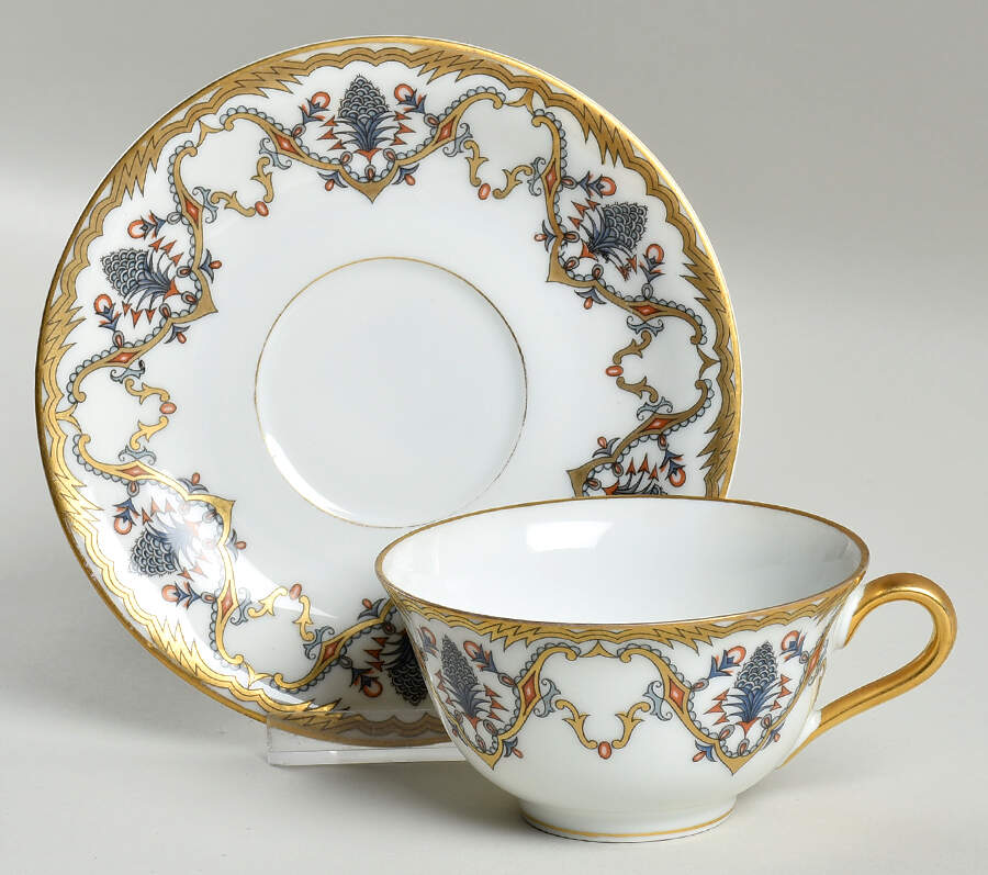 570219 Footed Cup & Saucer Set by Pfeiffer & Lowenstein-1