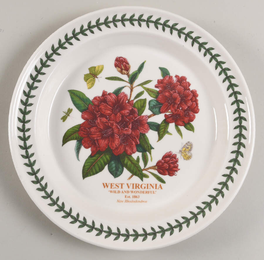 Botanic Garden-Blossoming States West Virginia Dinner Plate by Portmeirion-1