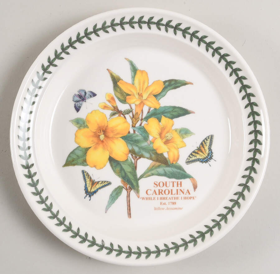 Botanic Garden-Blossoming States South Carolina Salad Plate by Portmeirion-1