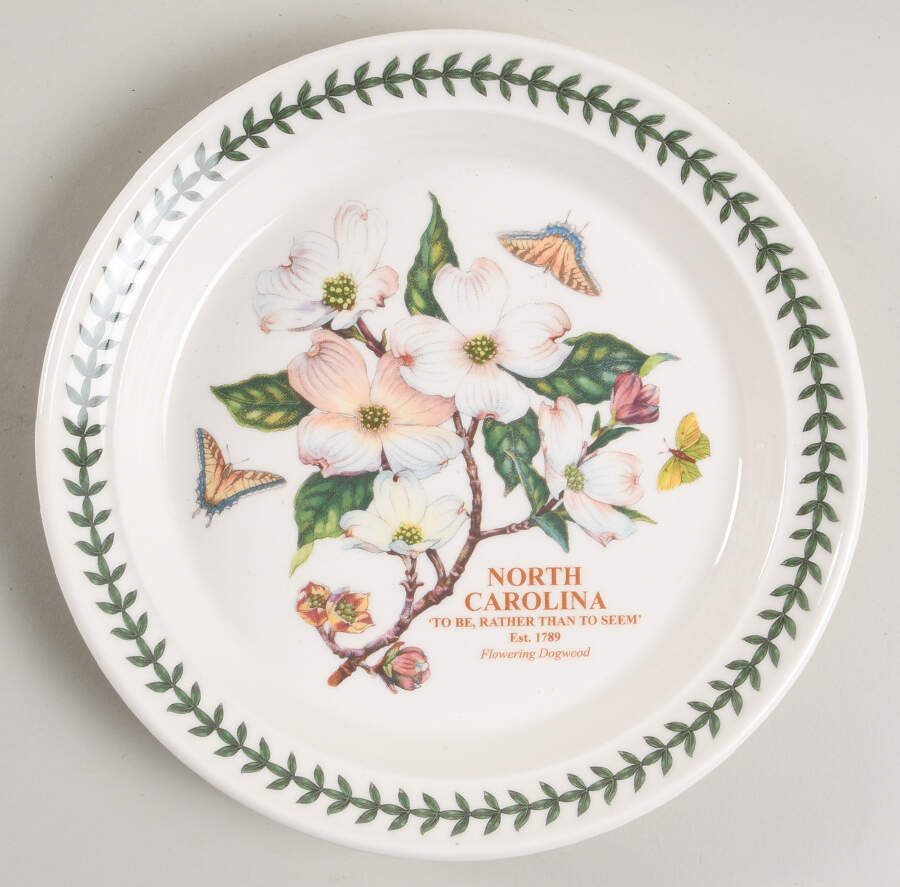 Botanic Garden-Blossoming States North Carolina Salad Plate by Portmeirion-1