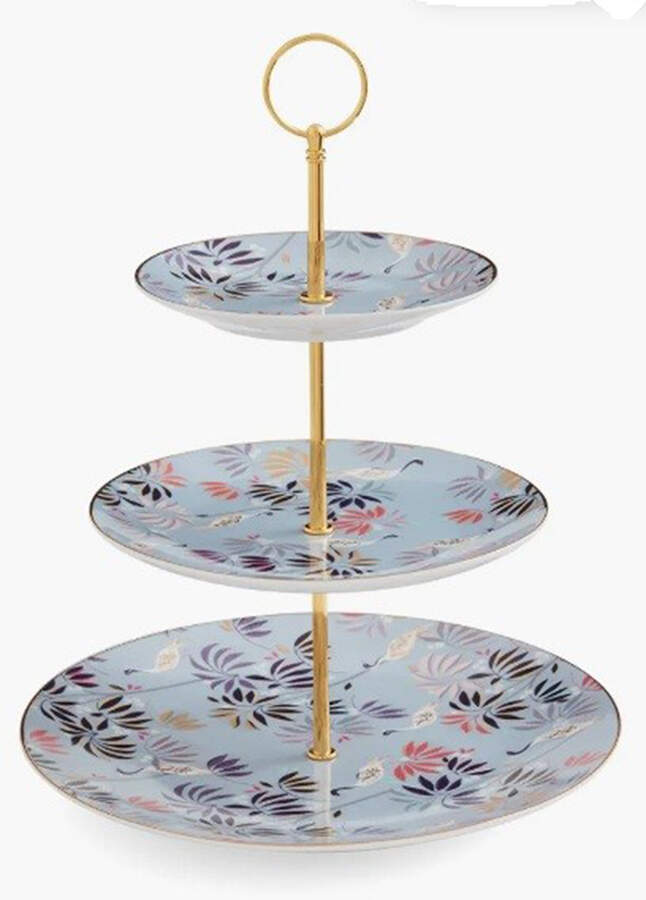 India 3-Tiered Serving Tray (DP, SP, BB) by Portmeirion-1