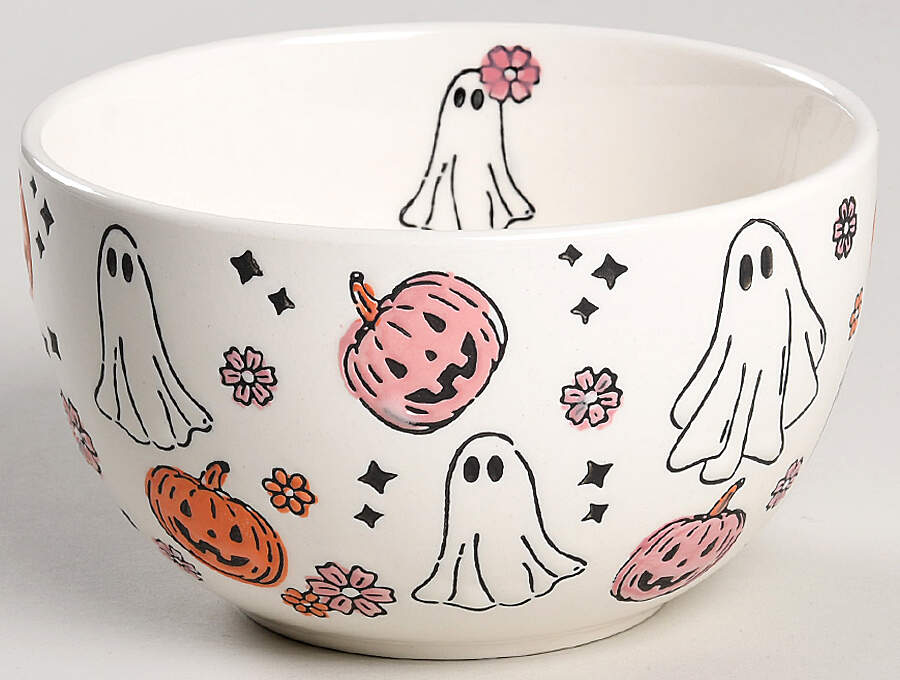 Ghosts & Pumpkins Soup/Cereal Bowl by Potter's Studio-1