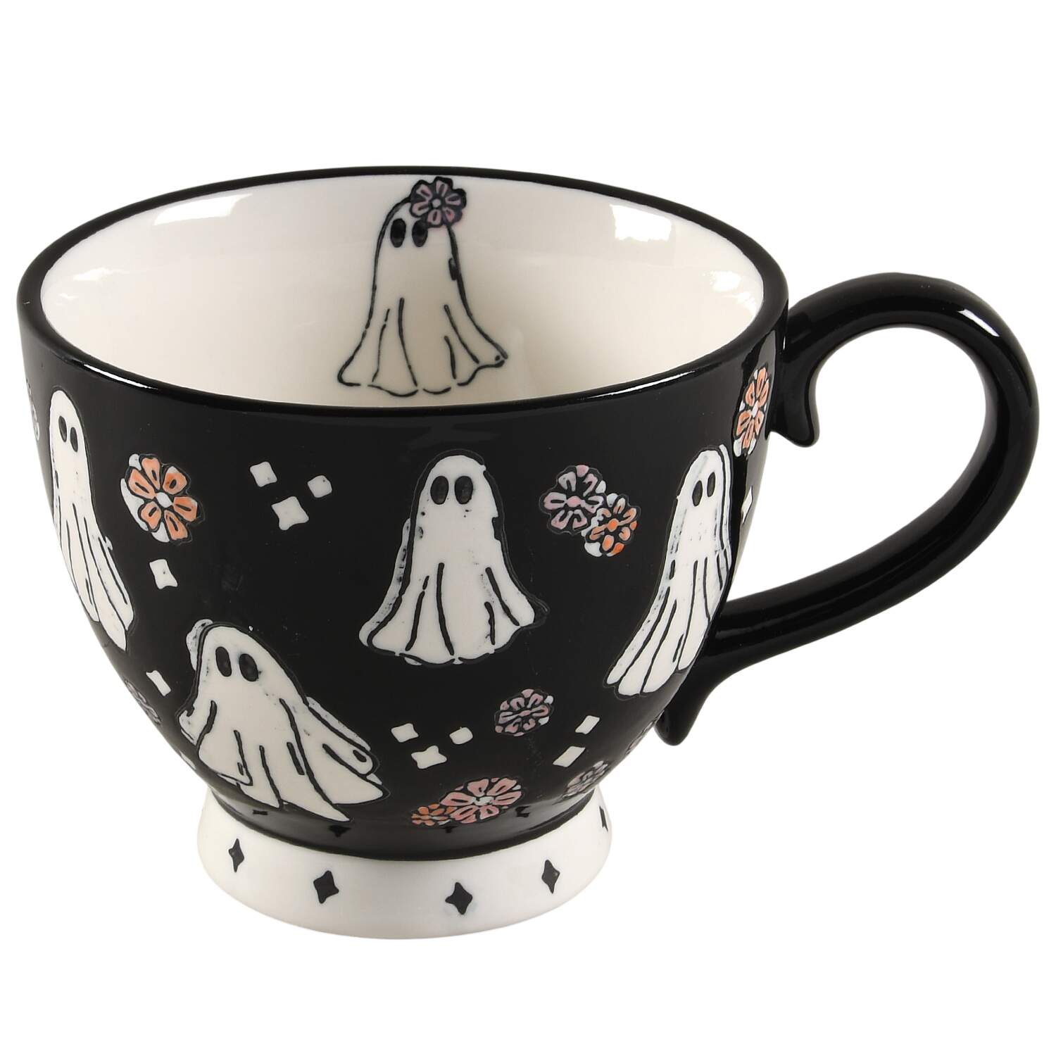 Ghosts & Pumpkins Latte Mug by Potter's Studio-1