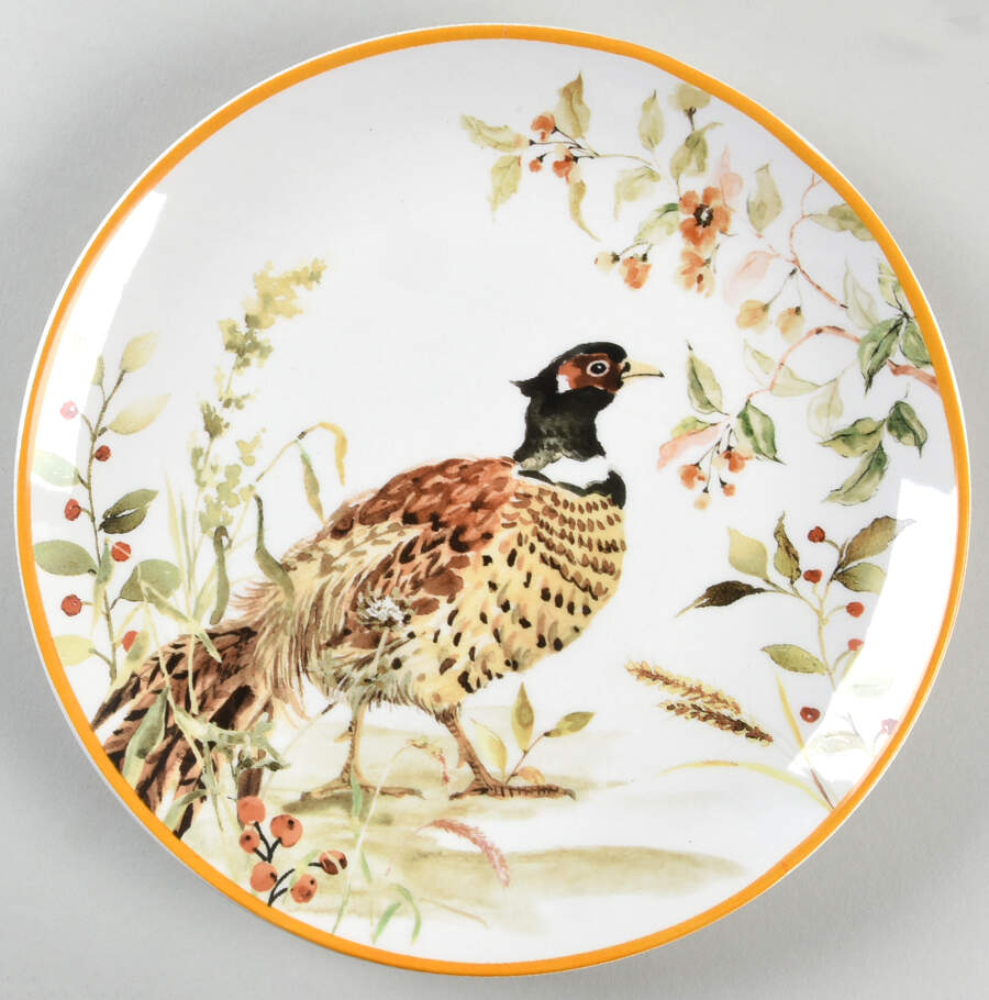 Colorful Turkey Salad Plate by Potter's Studio-1