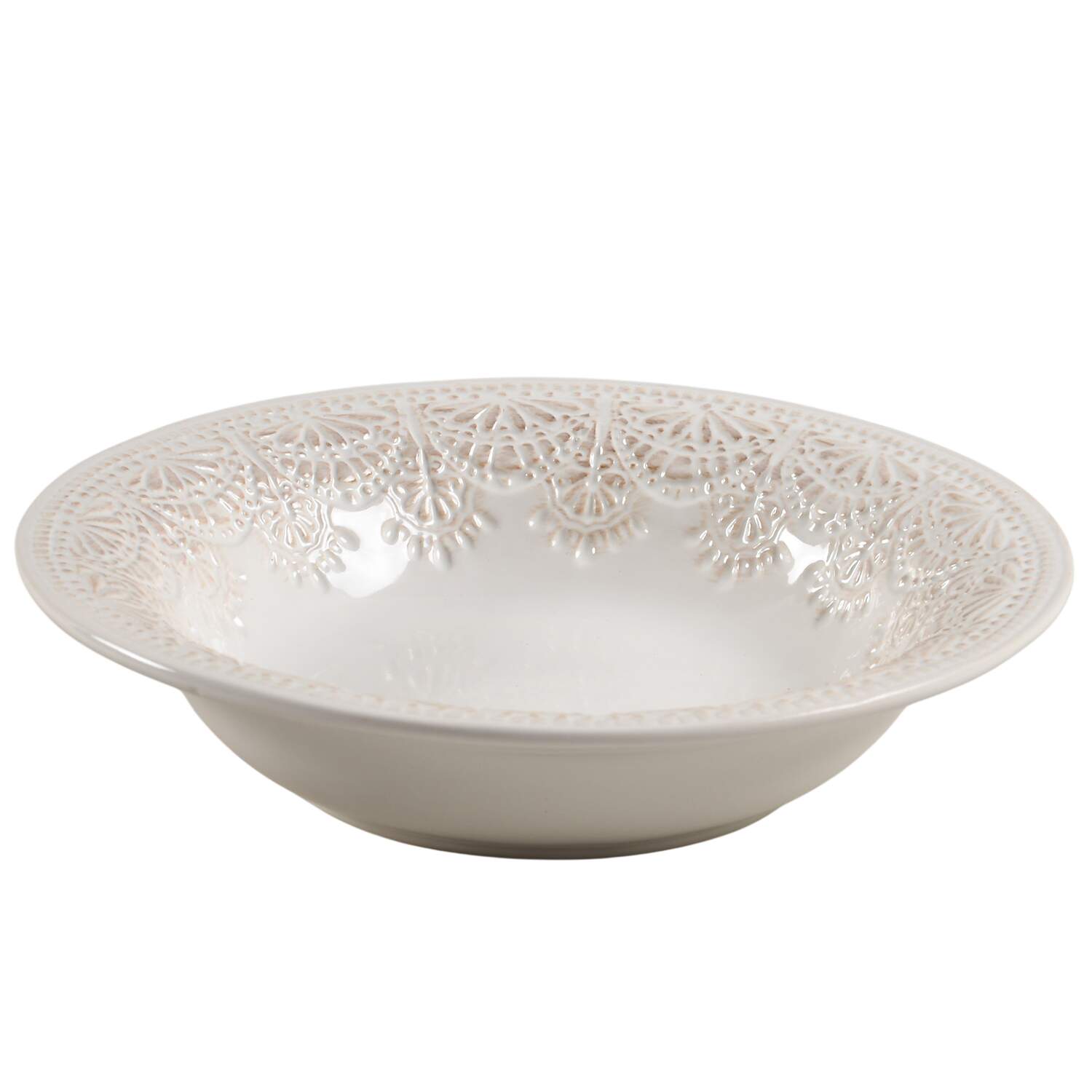 Vintage Lace Soup/Cereal Bowl by Pioneer Woman-1