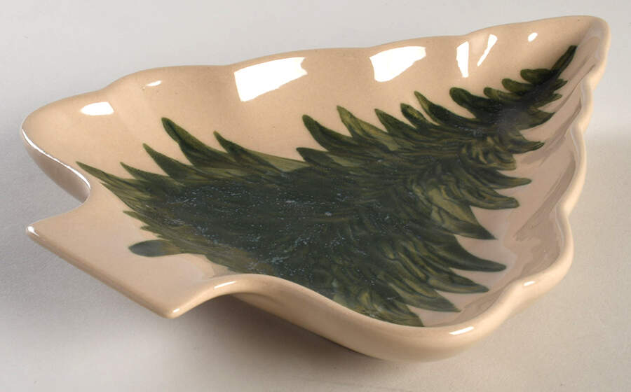 Pine Large Tree Shaped Dish by Potter's Studio-1