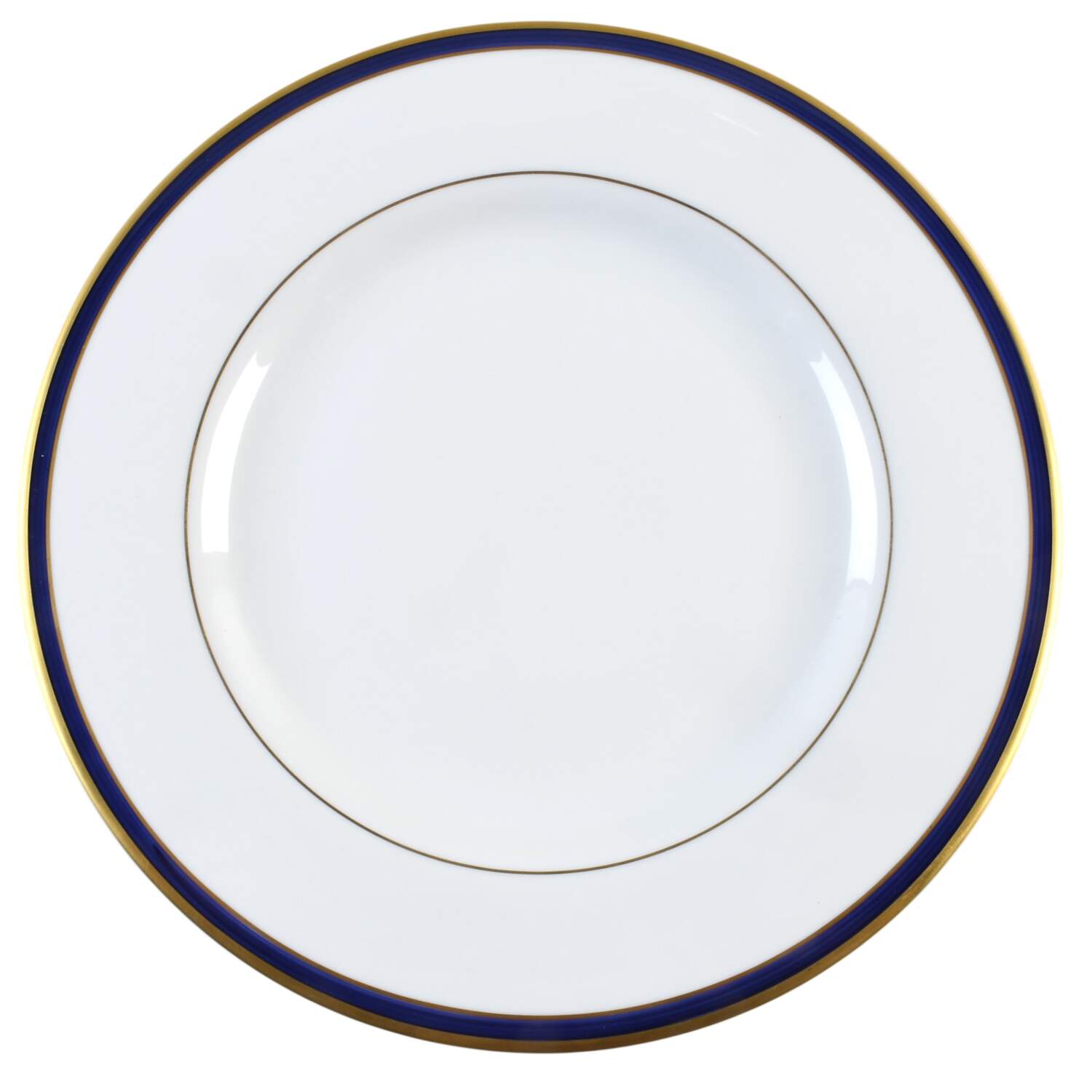 Signature Cobalt Gold Trim Dinner Plate by Pickard-1