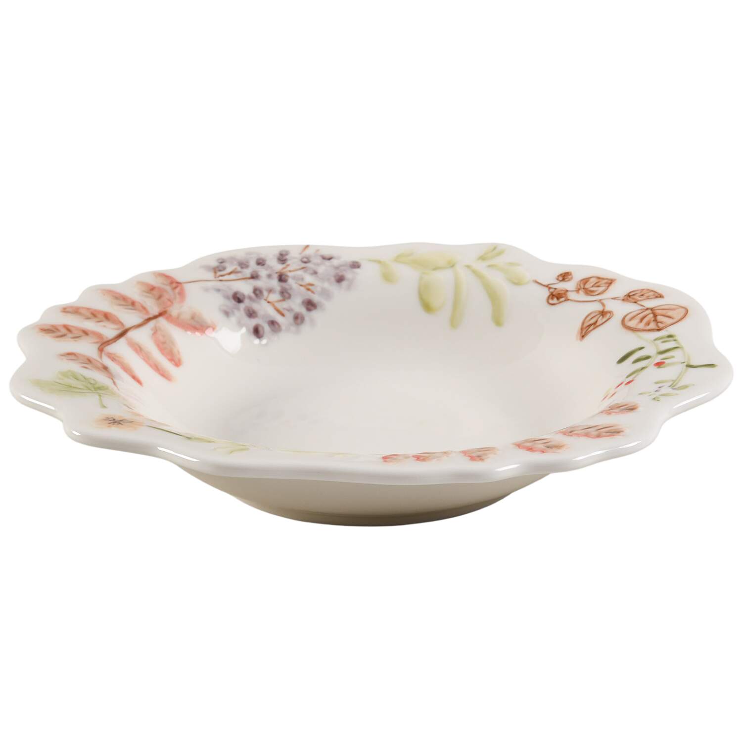 Embossed Floral Botanicals Soup/Cereal Bowl by Potter's Studio-1